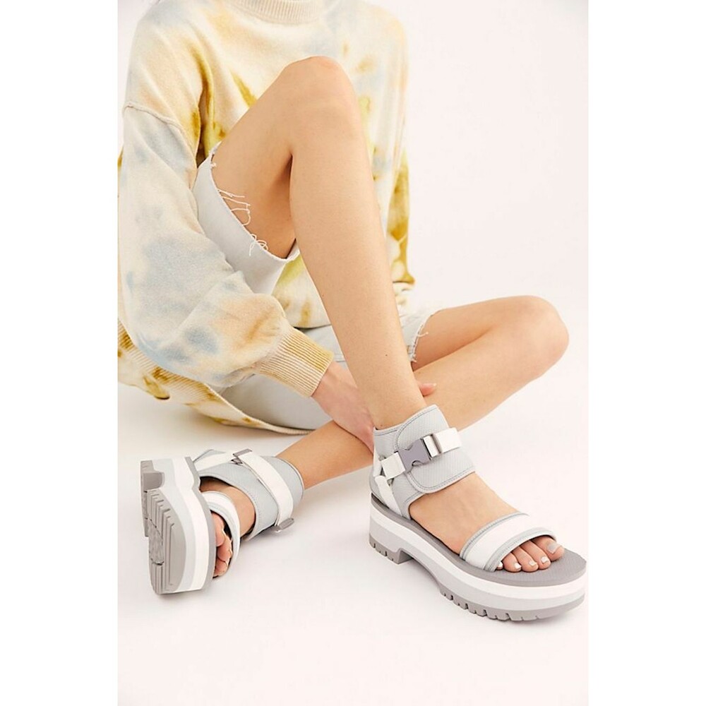NWOB Teva Indio Jewell Glacier Grey Platform Sandal